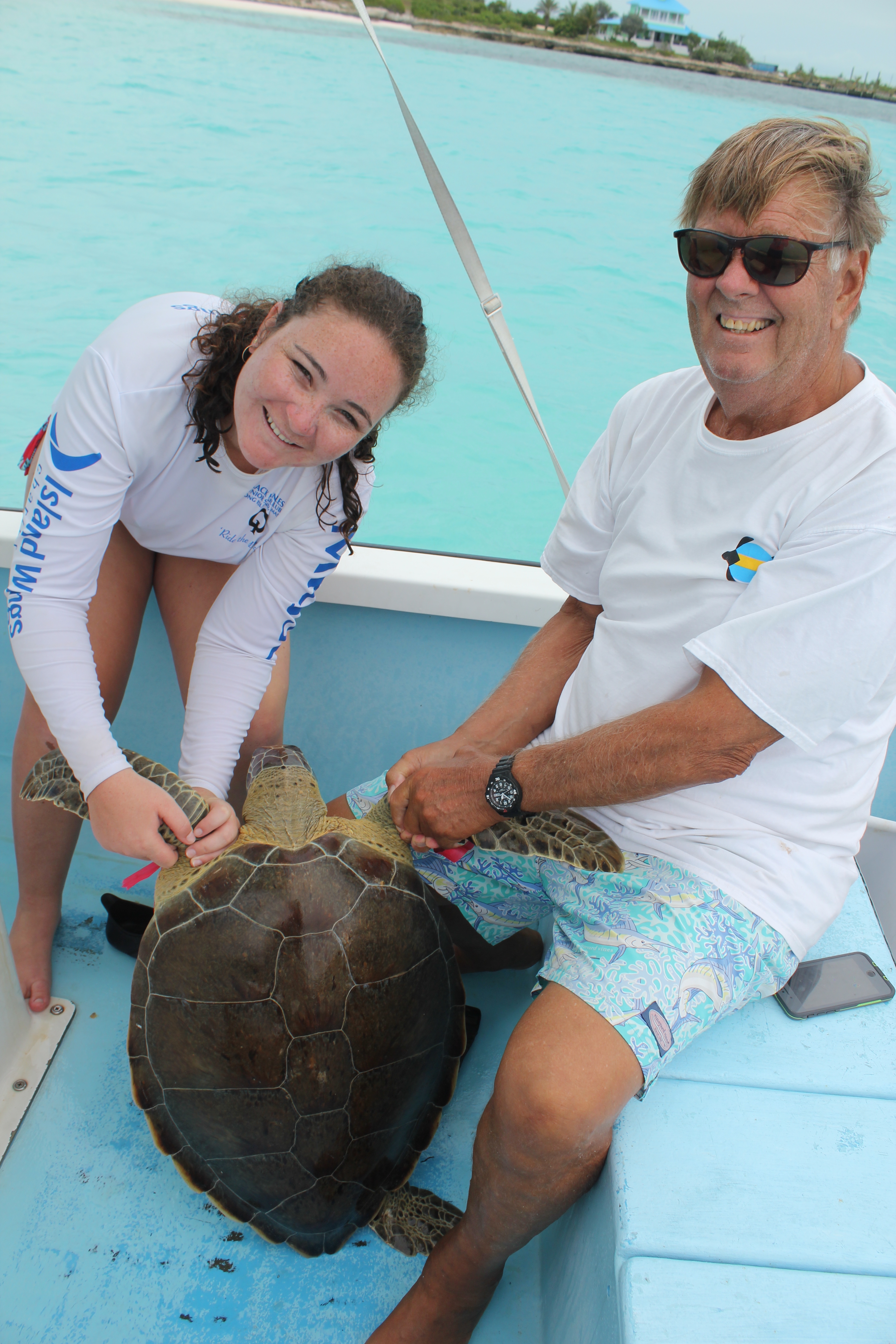 Turtle tagging with the Sea Turtle Research Institute